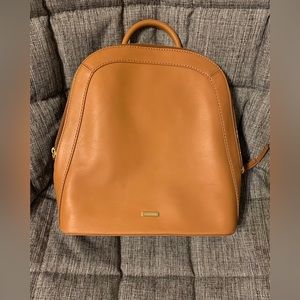 Brahmin Mini Brown Leather Backpack